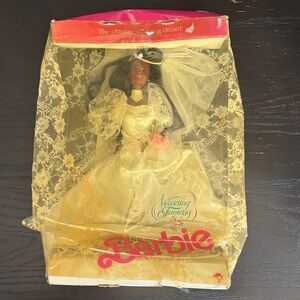 Barbie African American Wedding Fantasy Doll with Lingerie - 1989 Edition
